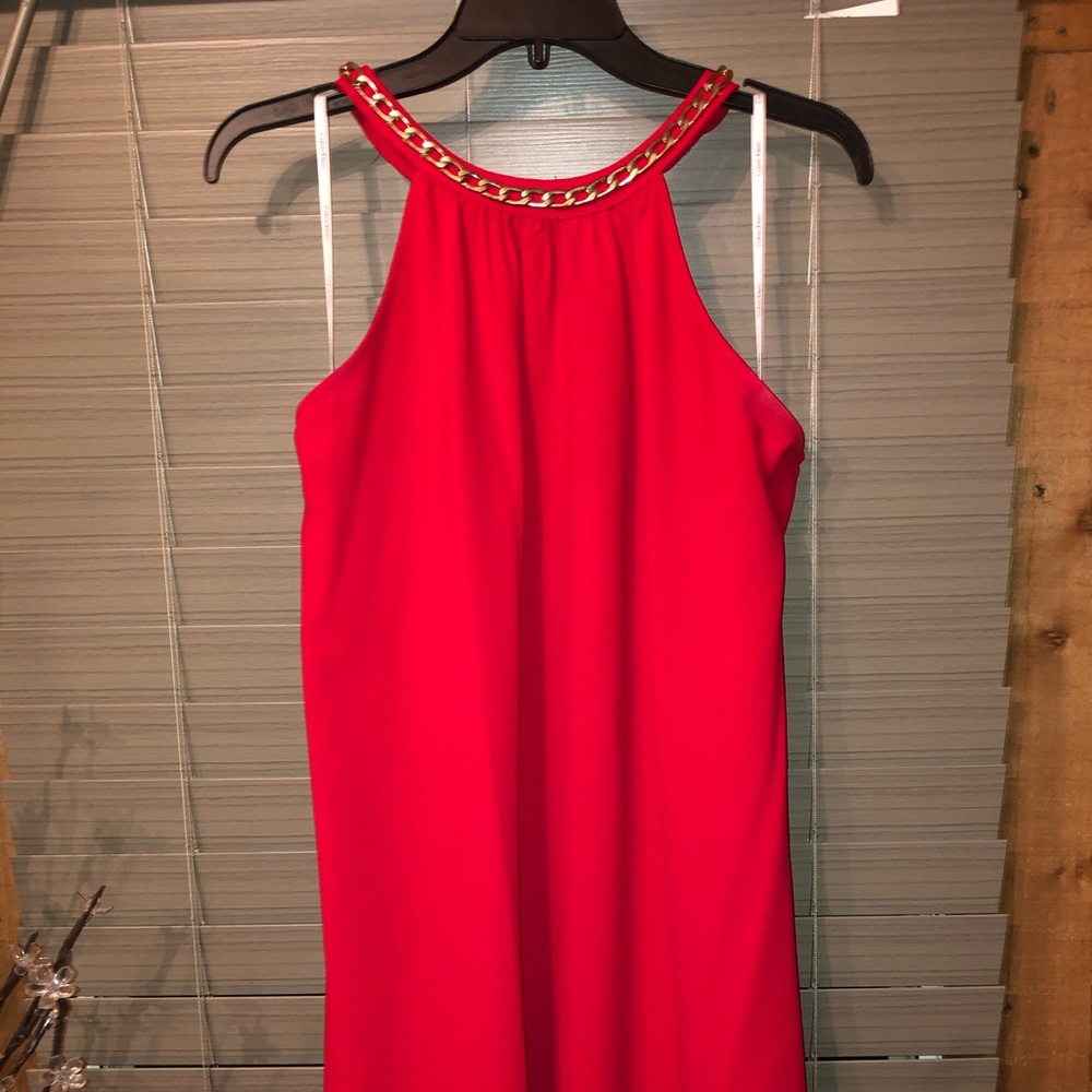 CK red dress